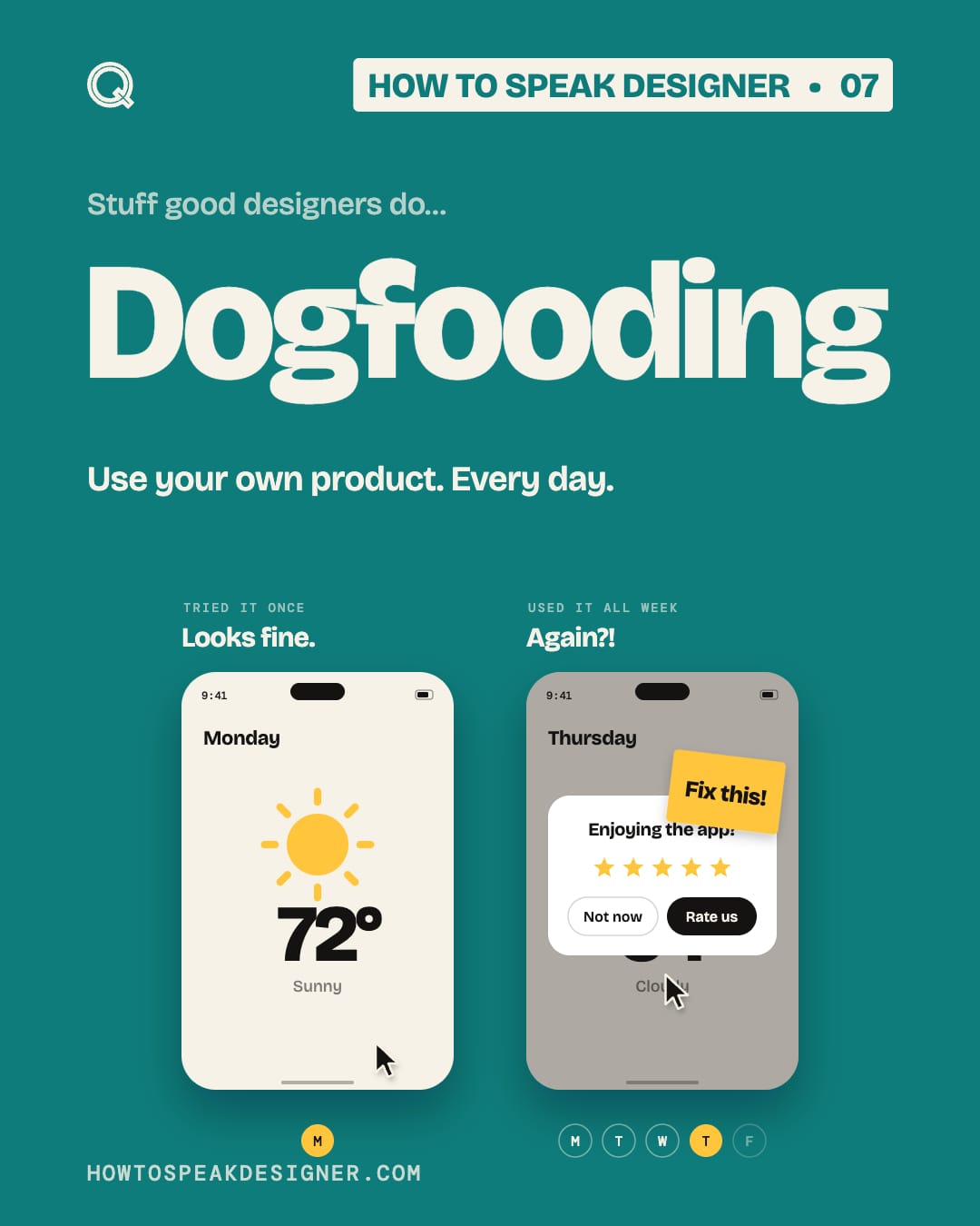 No. 07: Dogfooding