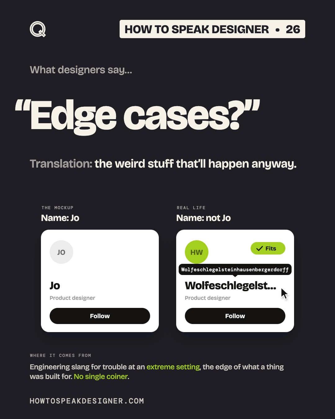 No. 26: “Edge cases?”