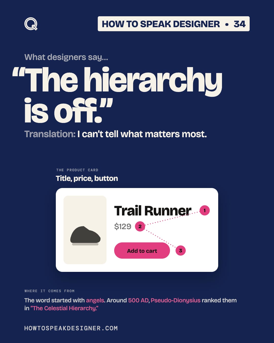 No. 34: “The hierarchy is off.”