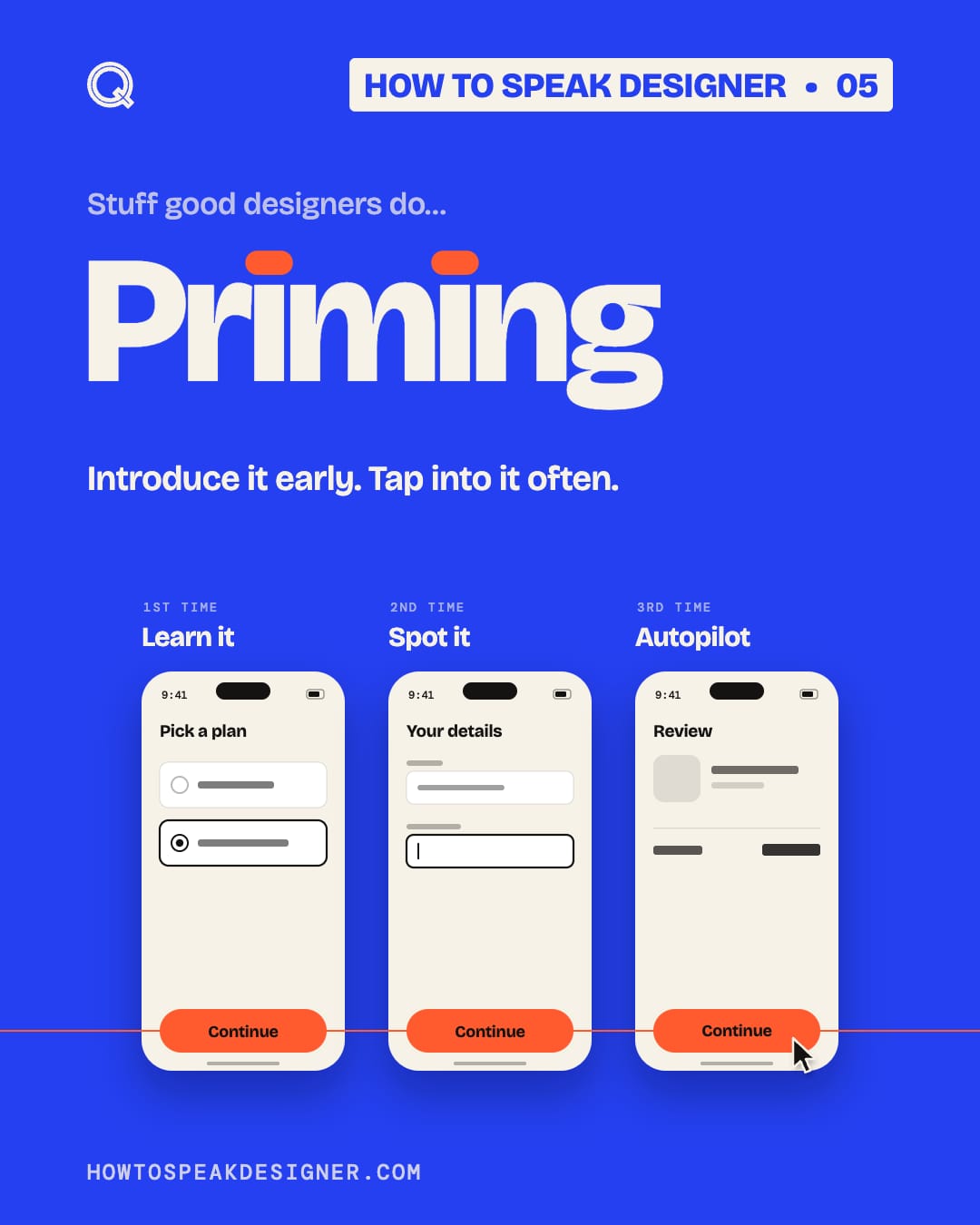 No. 05: Priming
