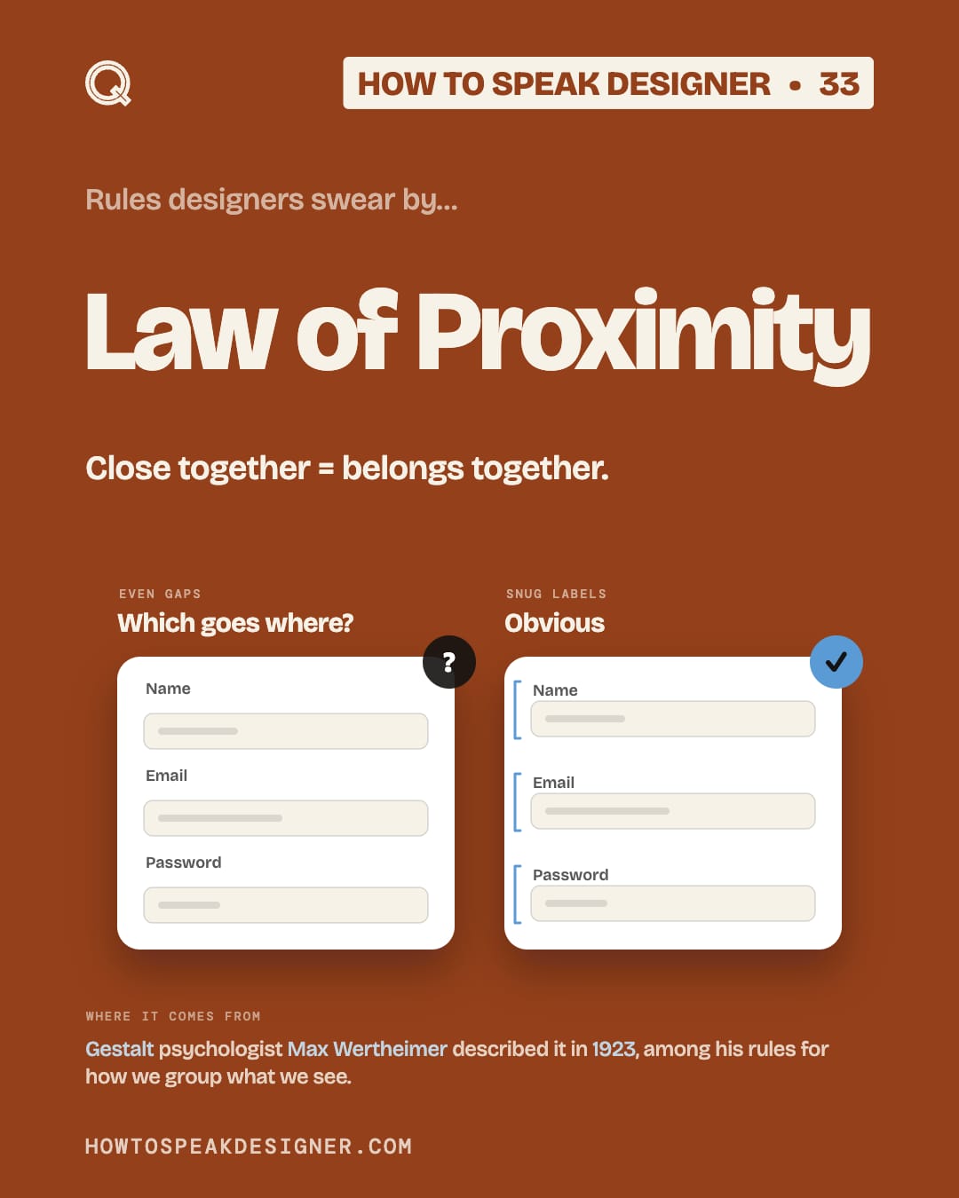 No. 33: Law of Proximity