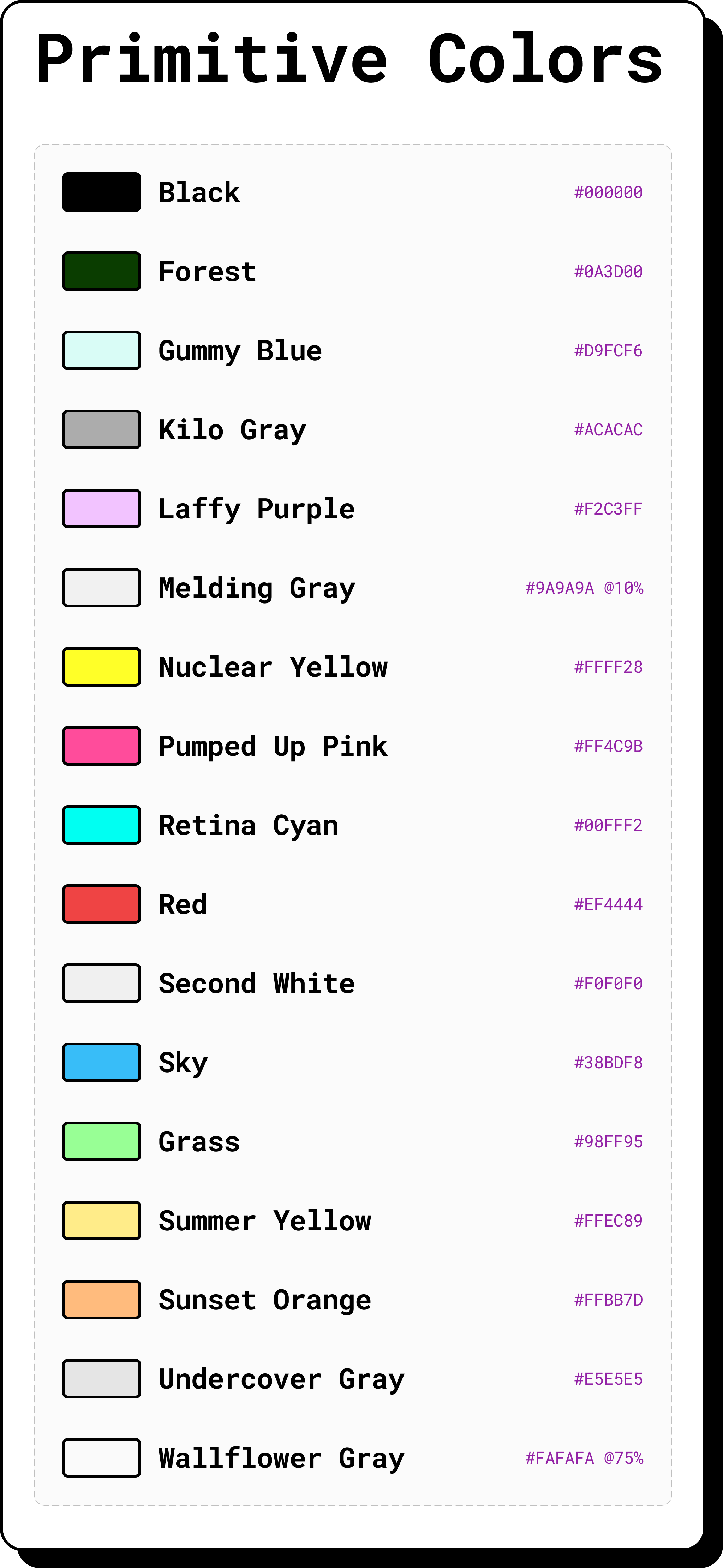 ACDocs Primitive Colors