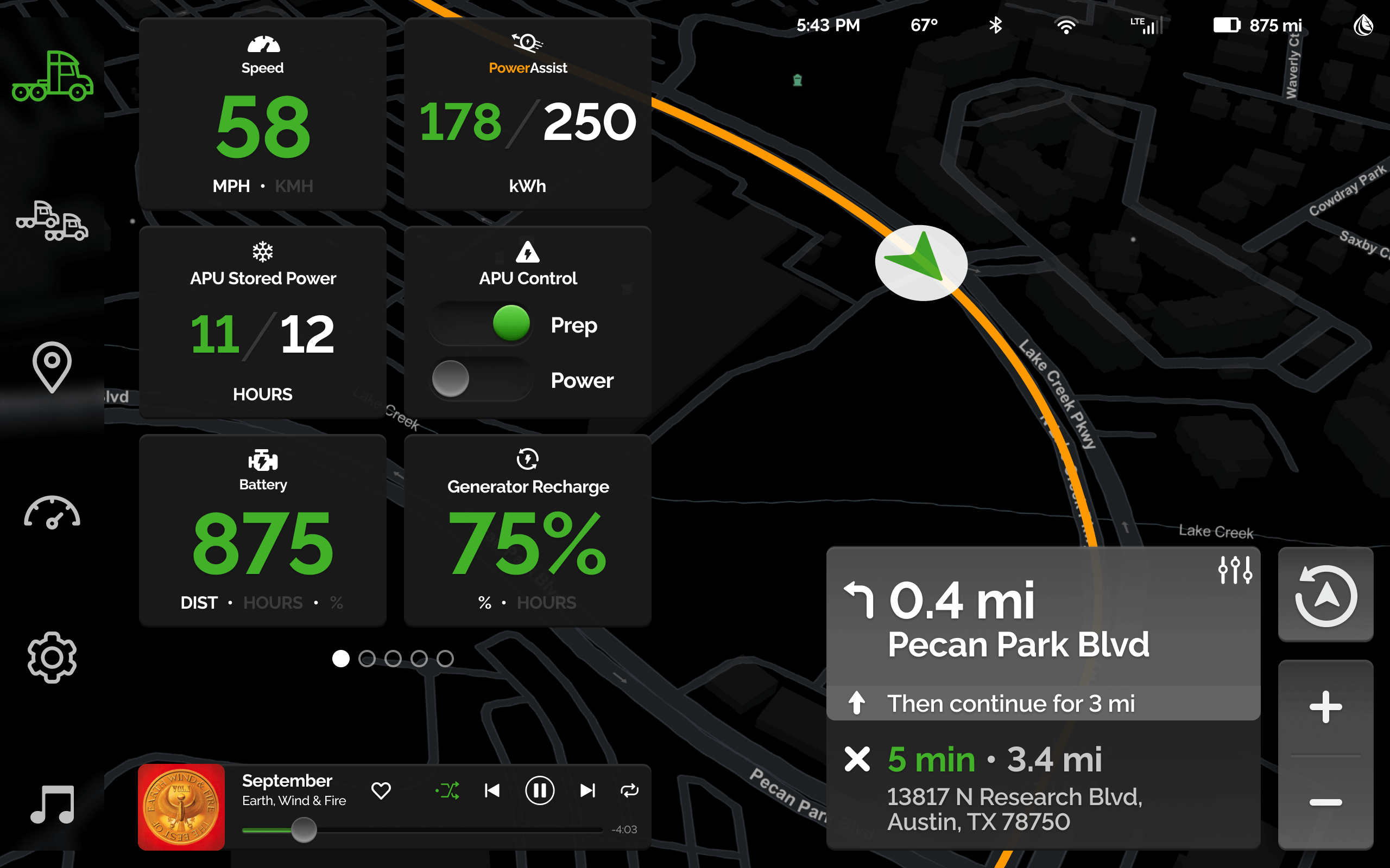 Truck Details Shown