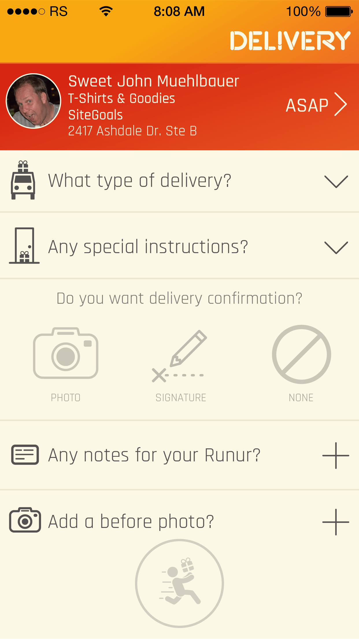 Delivery Specifics